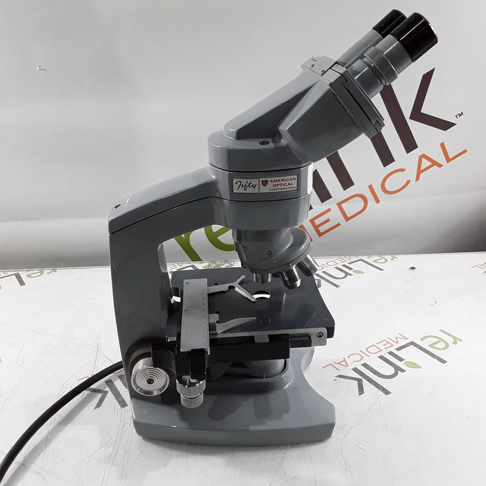 American Optical Fifty Binocular Microscope
