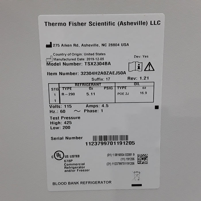 Thermo Scientific TSX2304BA Blood Bank Refrigerator