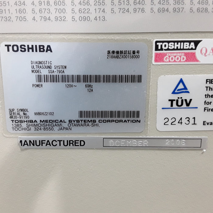 Toshiba Aplio XG iStyle SSA-790A Ultrasound
