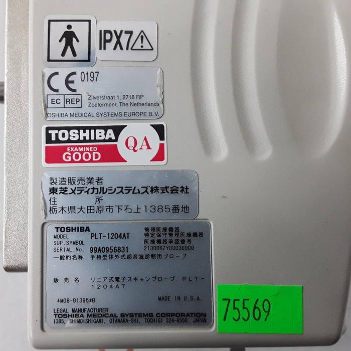 Toshiba PLT-1204AT 12 MHz Linear Array Transducer