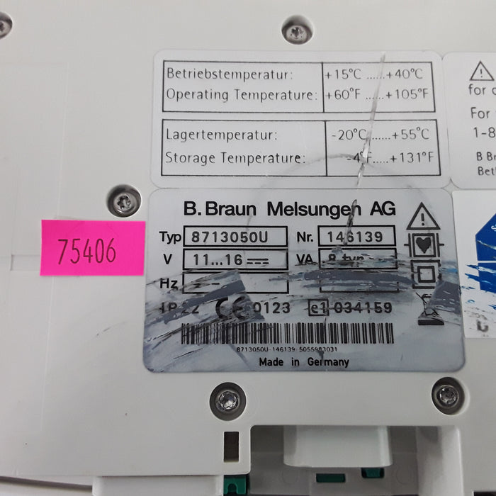 B. Braun Infusomat Space w/AC Adapter Infusion Pump