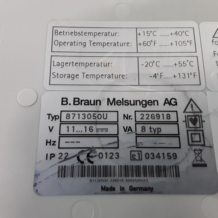 B. Braun Infusomat Space w/AC Adapter Infusion Pump