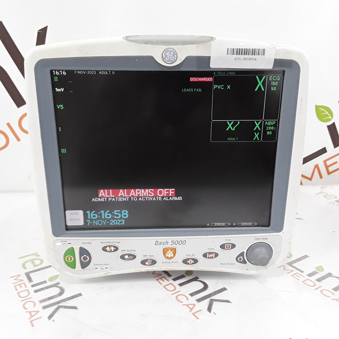 GE Healthcare Dash 5000 - GE/Nellcor SpO2 Patient Monitor