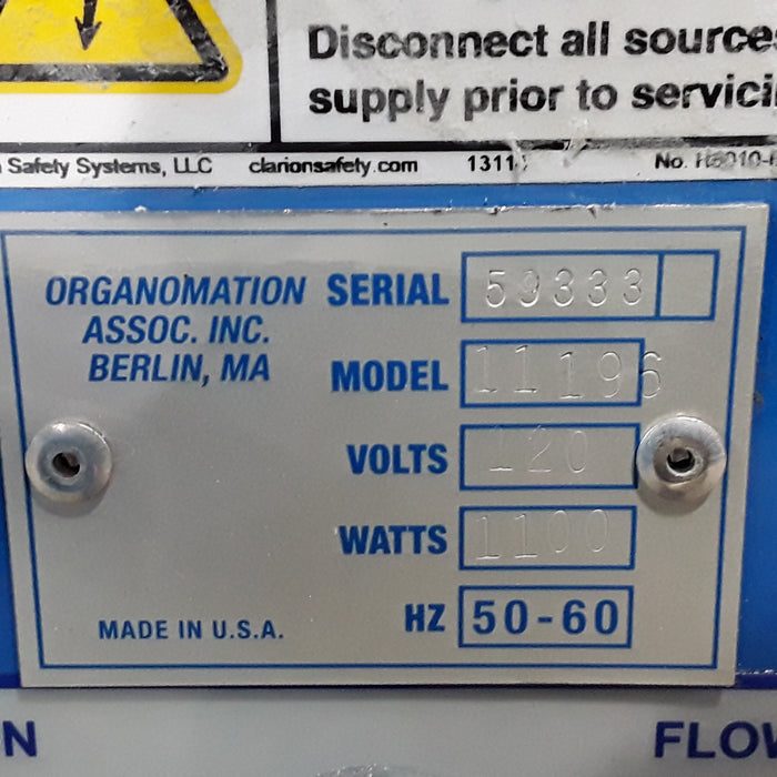 Organomation OA-HEAT 196 Analytical Evaporator
