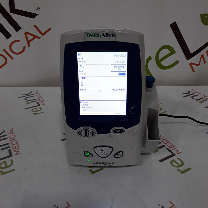 Welch Allyn Spot LXi - NIBP, SureTemp Plus, Nellcor SpO2 Vital Signs Monitor