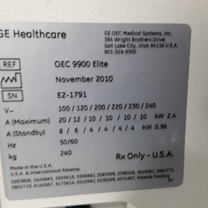 OEC Medical Systems 9900 Elite Workstation