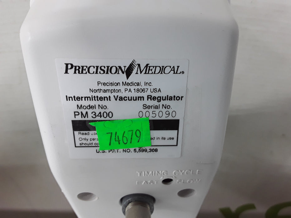 Precision Medical PM3400 Pediatric Continuous Intermittent Vacuum Regulator