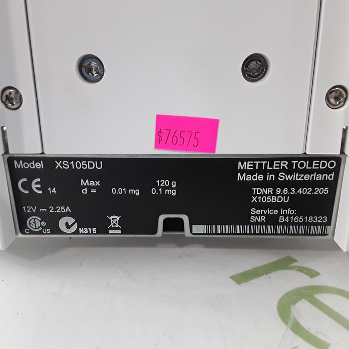 Mettler-Toledo, Inc. XS105DU Precision Balance Scale