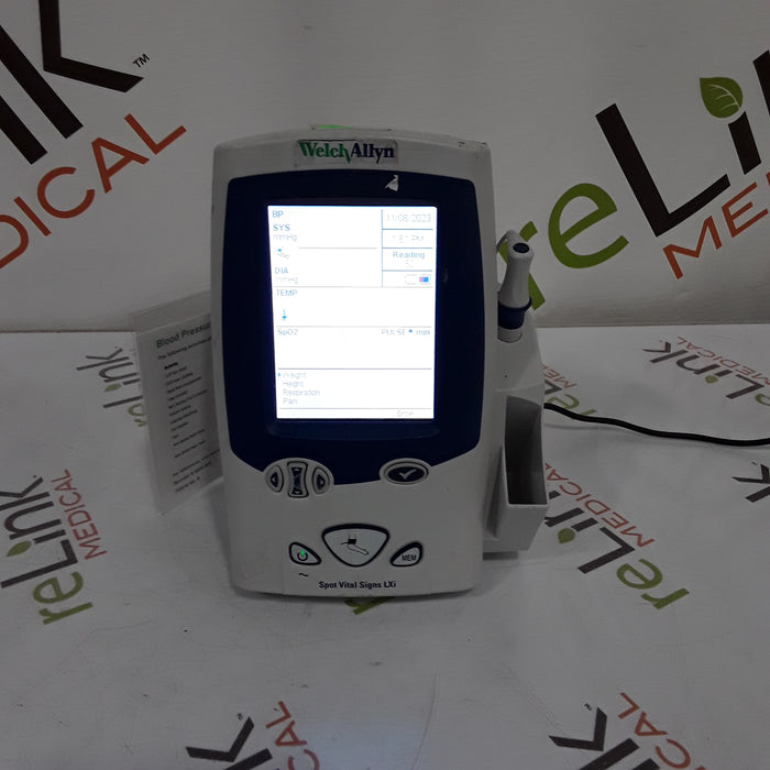 Welch Allyn Spot LXi - NIBP, ThermoScan, Masimo SpO2 Vital Signs Monitor