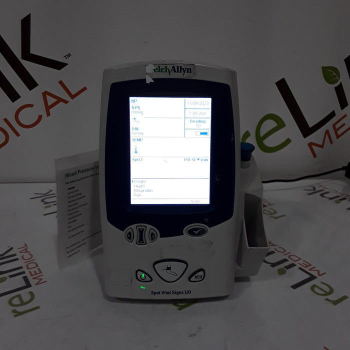 Welch Allyn Spot LXi - NIBP, SureTemp Plus, Nellcor SpO2 Vital Signs Monitor