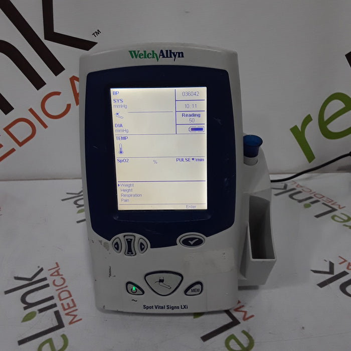 Welch Allyn Spot LXi - NIBP, SureTemp Plus, Nellcor SpO2 Vital Signs Monitor