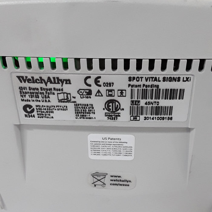 Welch Allyn Spot LXi - NIBP, SureTemp Plus, Nellcor SpO2 Vital Signs Monitor