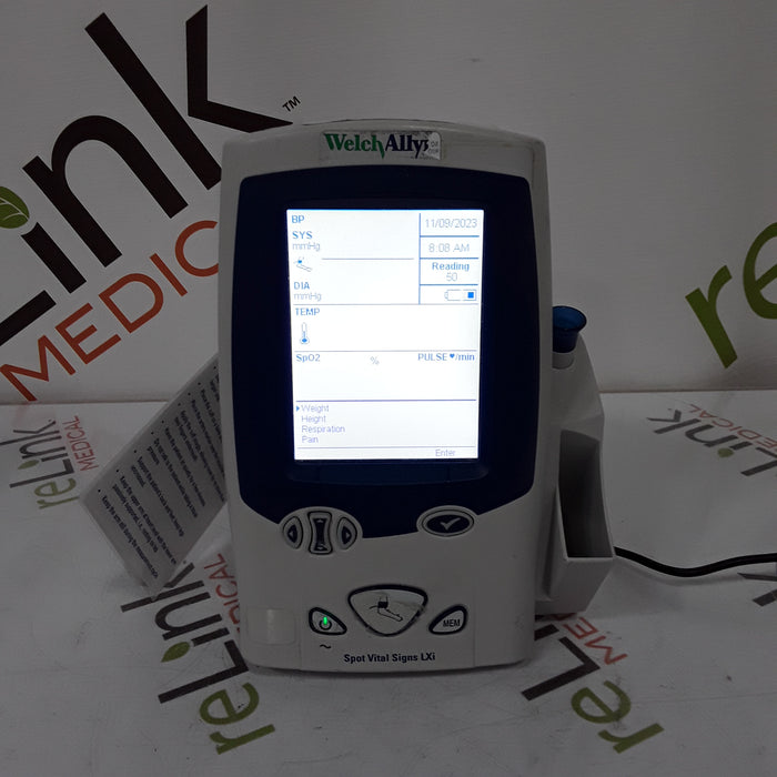 Welch Allyn Spot LXi - NIBP, SureTemp Plus, Nellcor SpO2 Vital Signs Monitor