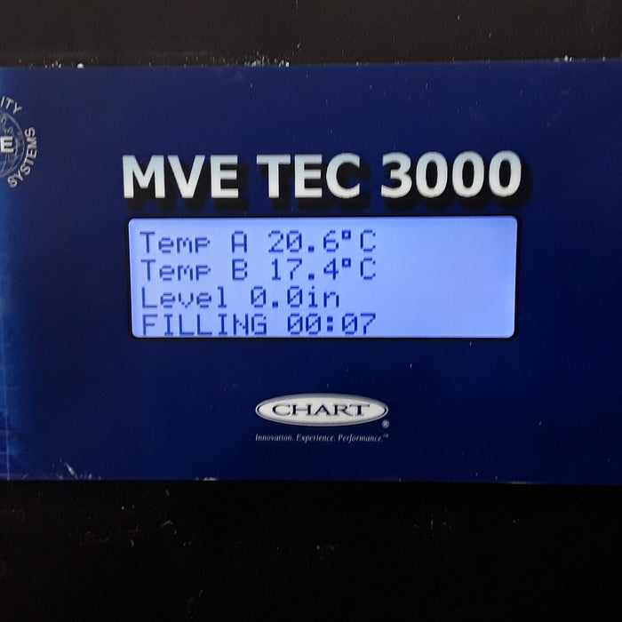 MVE Chart 1500 Series -190 Liquid Nitrogen Double Wall Vaccum Vessel