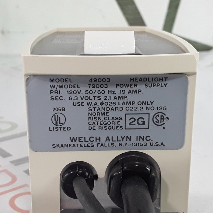 Welch Allyn Head Light W/ Model 79003 Charger