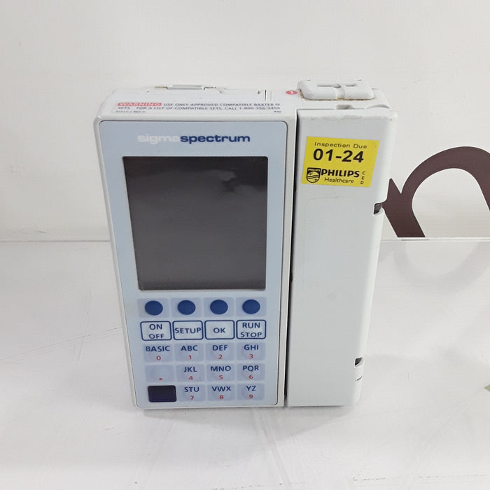 Baxter Sigma Spectrum w/Non Wireless or No Battery Infusion Pump