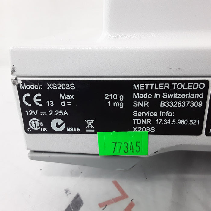 Mettler-Toledo, Inc. XS203S Precision Balance Scale