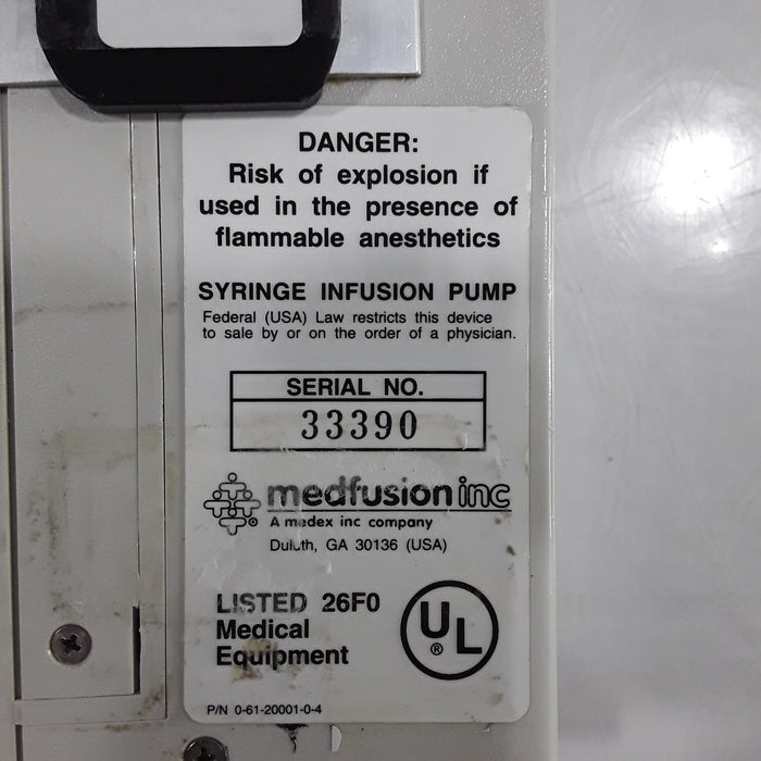 Medex Medfusion 2010i Syringe Infusion Pump