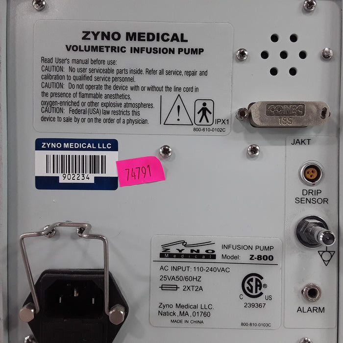 Zyno Medical Z-800 Infusion Pump