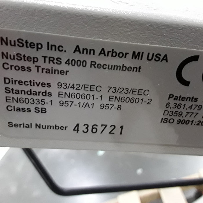 NuStep, Inc. TRS 4000 Recumbent Cross Trainer