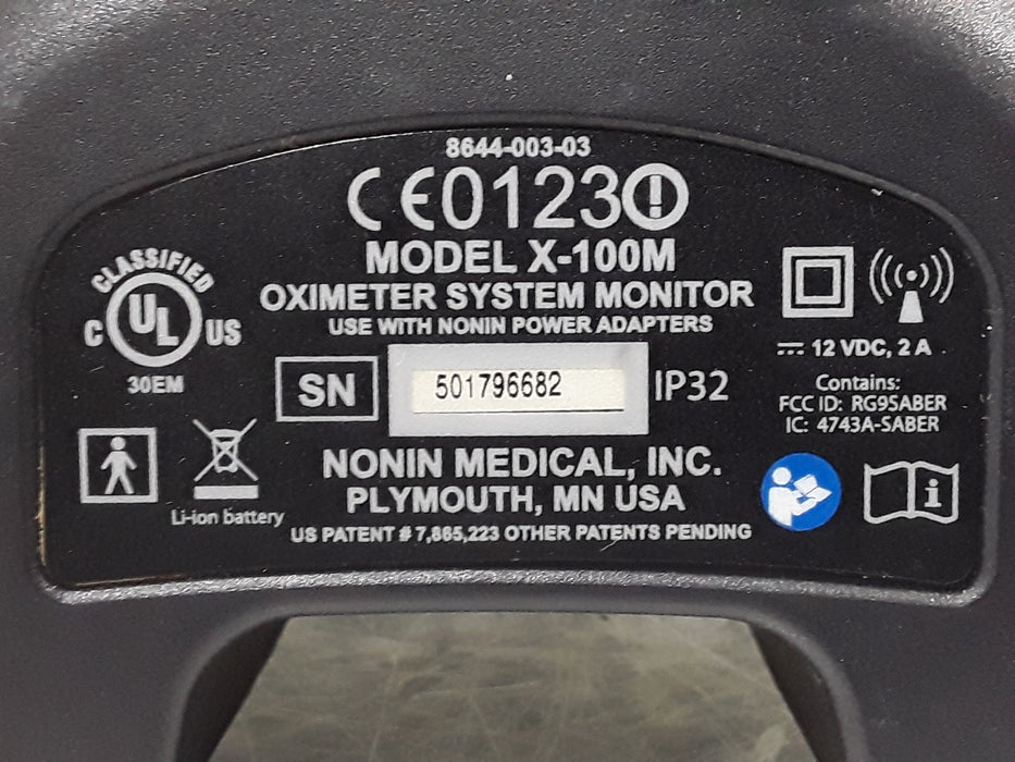 Nonin Medical X-100M Oximeter System Monitor