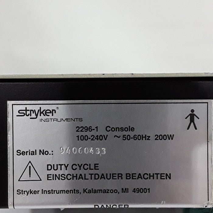 Stryker 2296-1 Command 2 Power Console Unit