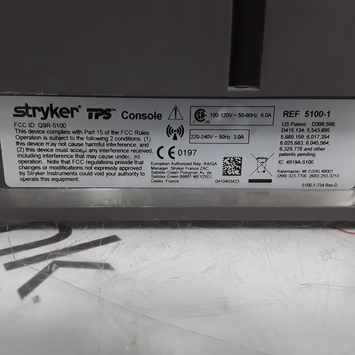 Stryker 5100-1 TPS Shaver Console