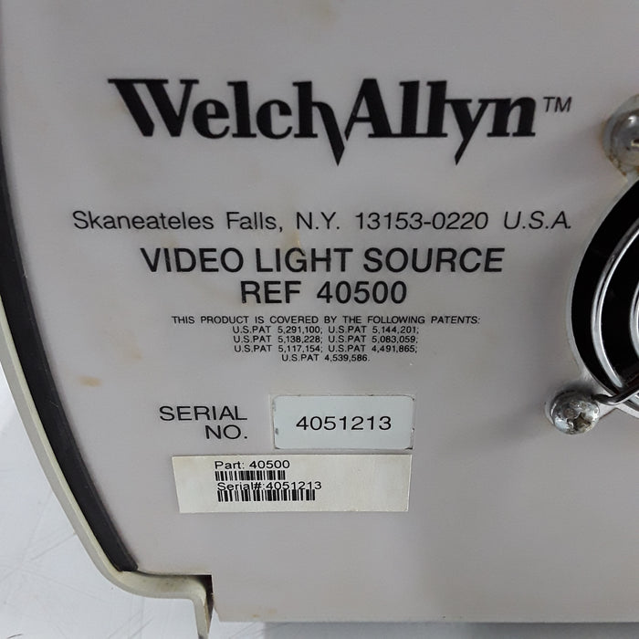 Welch Allyn Video Path VLX-10 Model 40500 Video Light Source