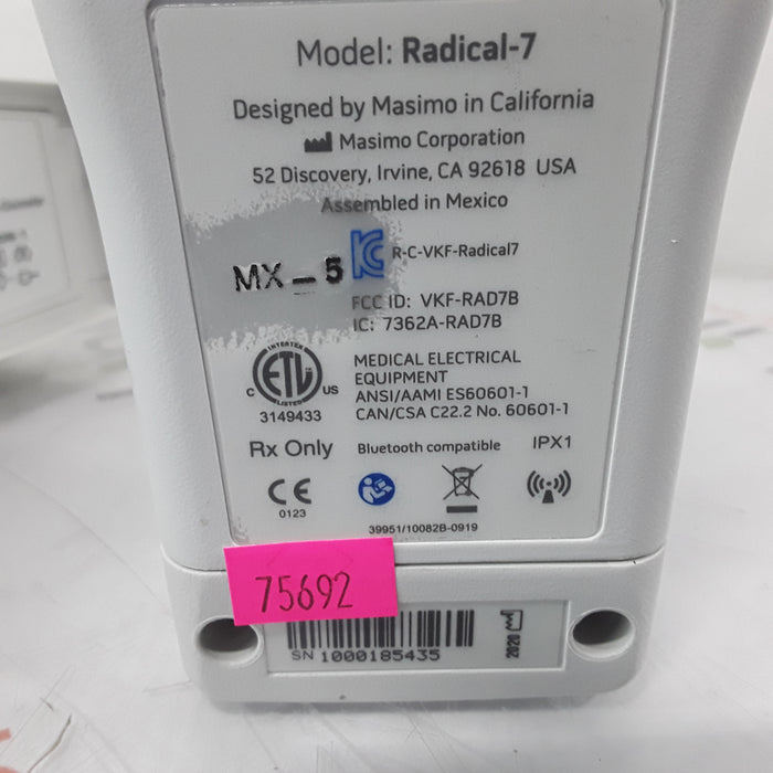 Masimo Radical 7 Pulse Oximeter w/ Base