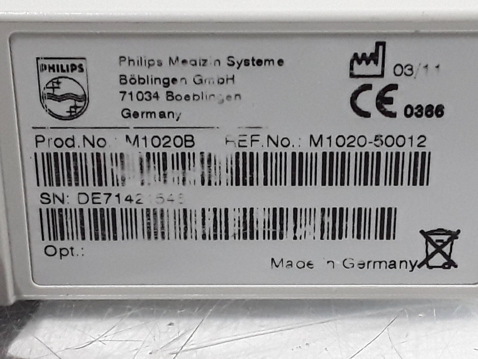 Philips M1020B IntelliVue Masimo SpO2 Single Parameter Module