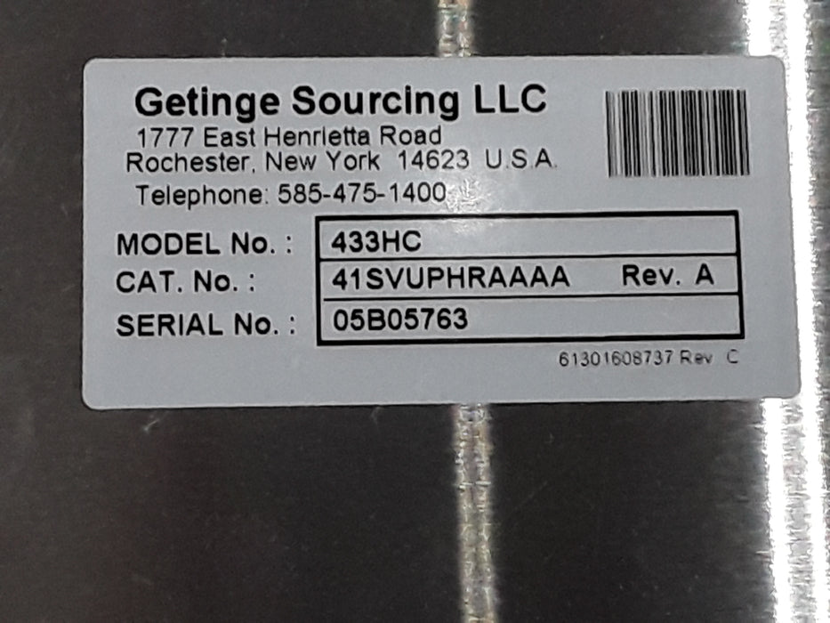 Getinge 433HC Sterilizer