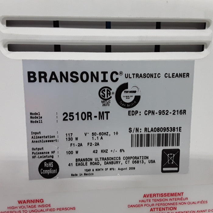 Branson Ultrasonics 2510 Ultrasonic Bath Cleaner