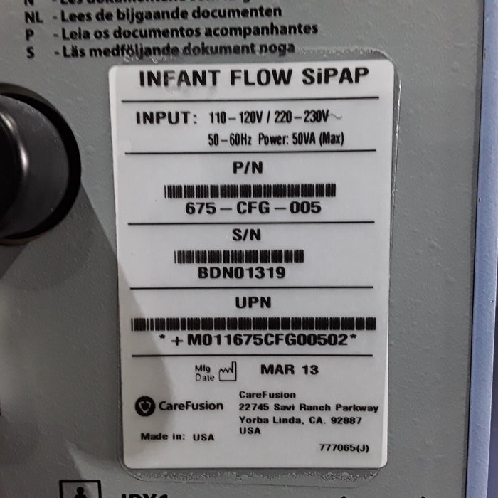 CareFusion Infant Flow SIPAP Ventilation System