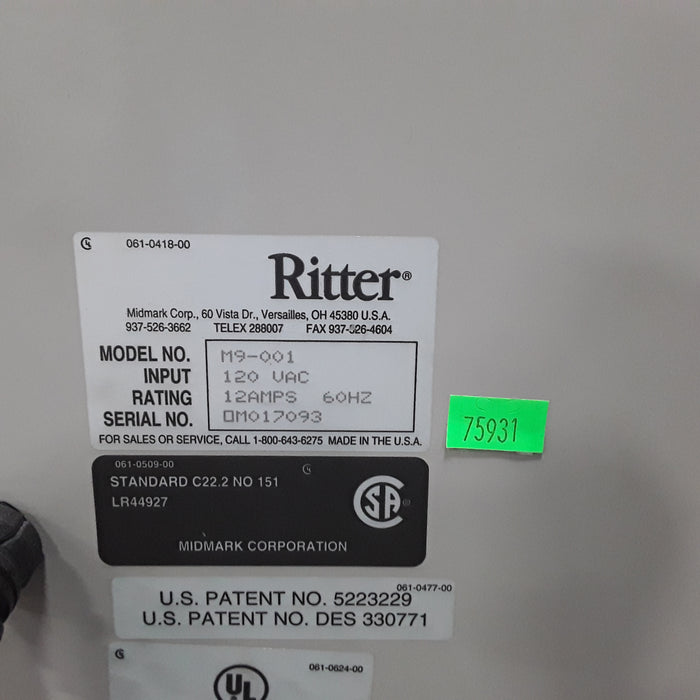 Ritter M9-001 UltraClave Autoclave Sterilizer