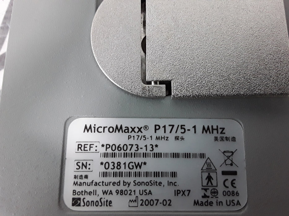 Sonosite MicroMaxx P17/5-1 MHz Transducer