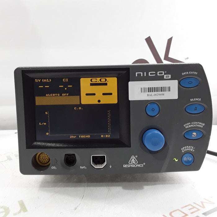 Respironics Nico 2 7600 CO2 Monitor