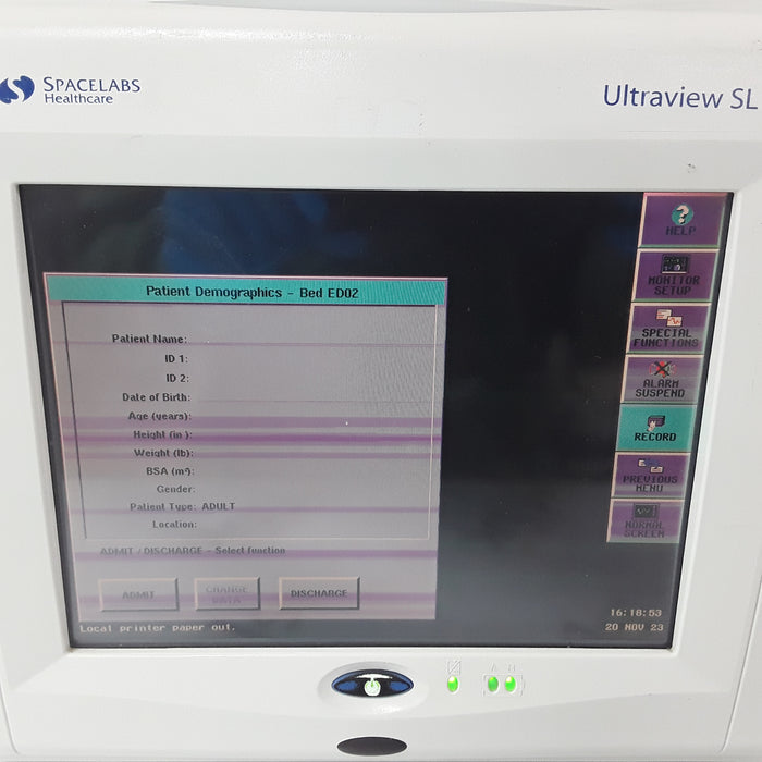 Spacelabs Healthcare Ultraview SL 91369 Monitor