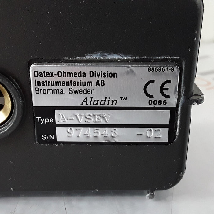 Datex-Ohmeda Aladin Sevoflurane Vaporizer Cassette