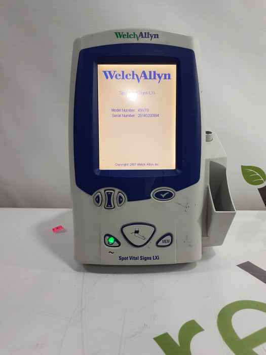 Welch Allyn Spot LXi - NIBP, SureTemp Plus, Nellcor SpO2 Vital Signs Monitor