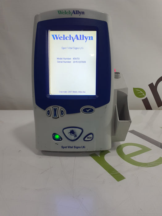 Welch Allyn Spot LXi - NIBP, SureTemp Plus, Nellcor SpO2 Vital Signs Monitor