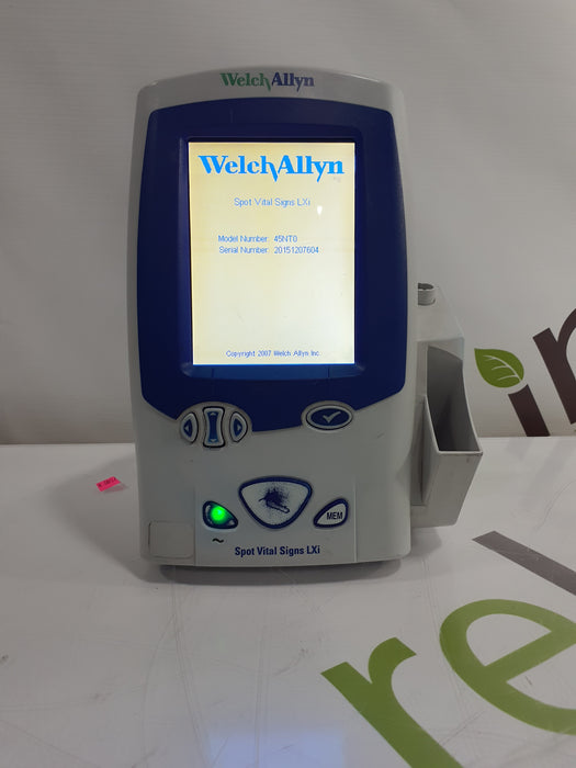 Welch Allyn Spot LXi - NIBP, SureTemp Plus, Nellcor SpO2 Vital Signs Monitor