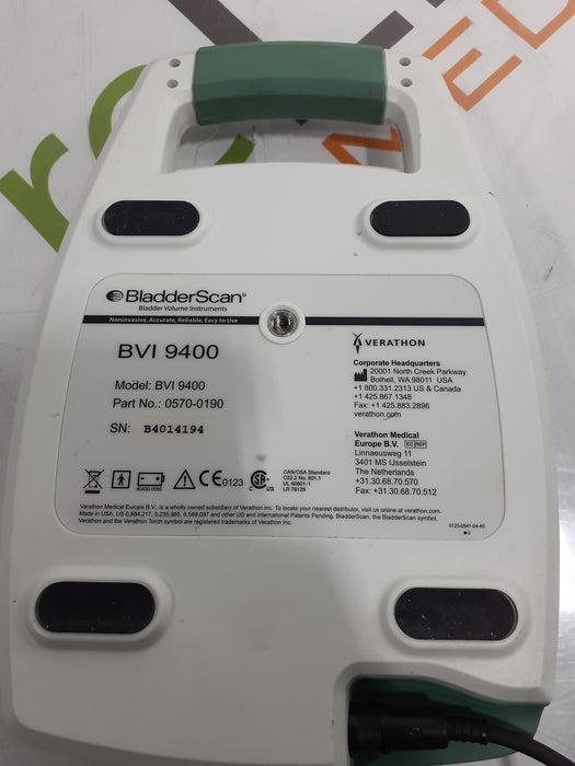 Verathon Medical, Inc BVI 9400 Bladderscan