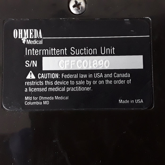 Ohmeda Medical 200 Intermittent Suction Unit