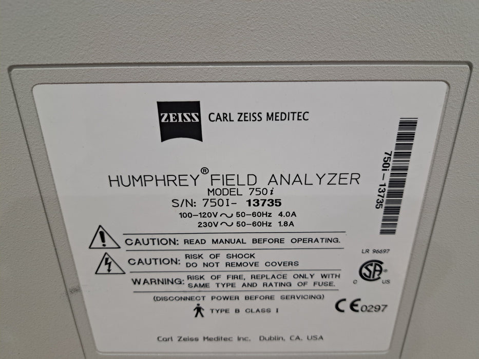 Carl Zeiss 750i Humphrey Field Analyzer