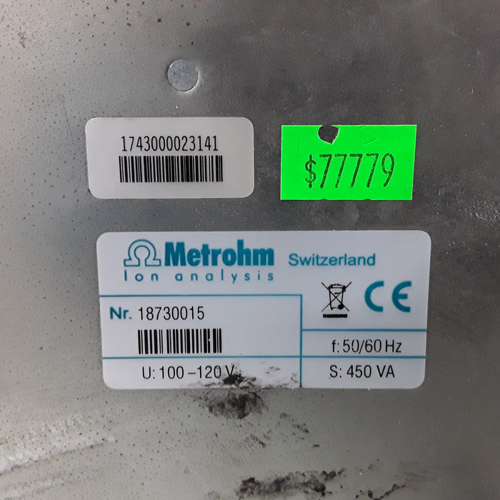 Metrohm 873 Biodiesel Rancimat