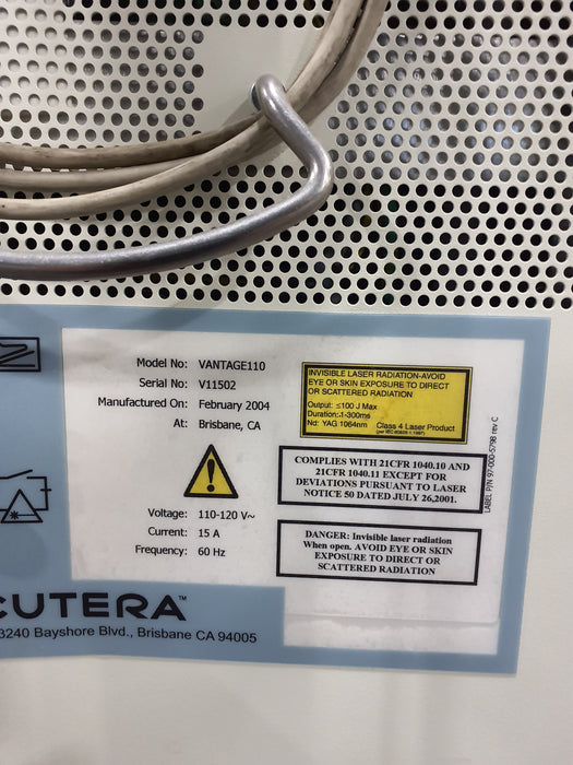 Cutera, Inc Vantage 110 Laser