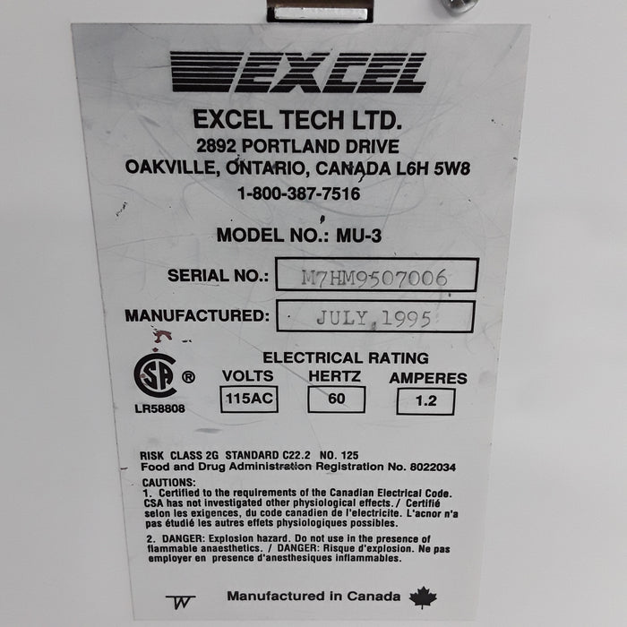 Excel Tech Multi III MU-3 Muscle Stimulator