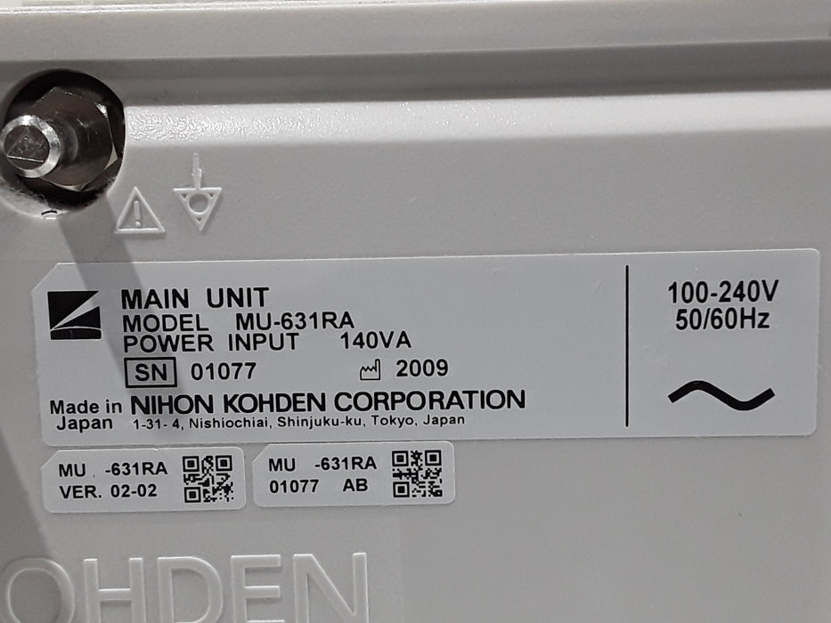 Nihon Kohden Life Scope BSM-6301A Patient Monitor