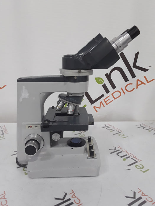American Optical One-Ten Binocular Microscope