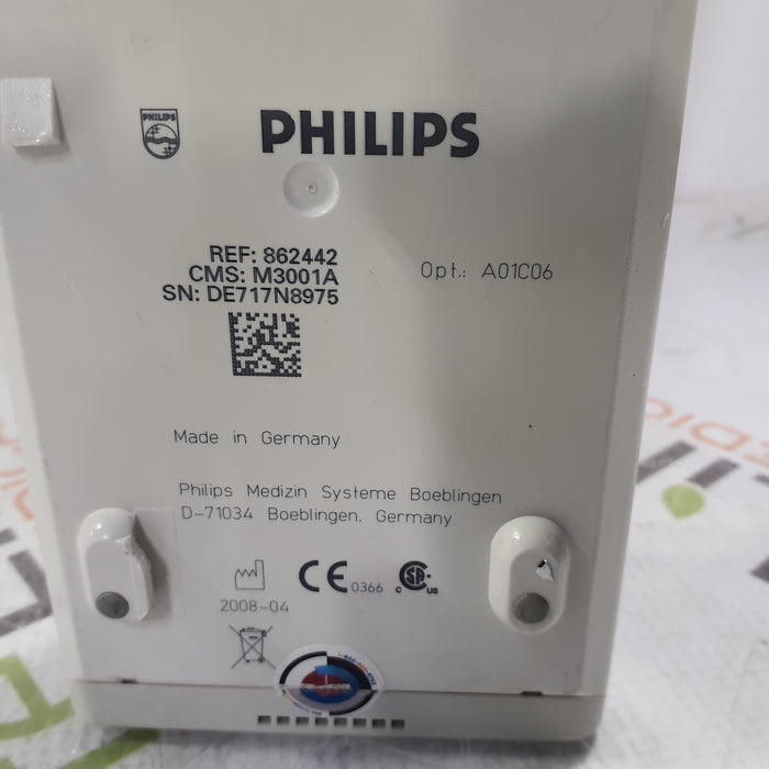 Philips M3001A-A01C06 Fast SpO2, NIBP, ECG, Temp, IBP MMS Module